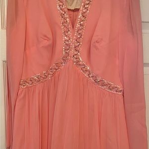 Vintage Miss Theme pink cocktail dress, Medium
